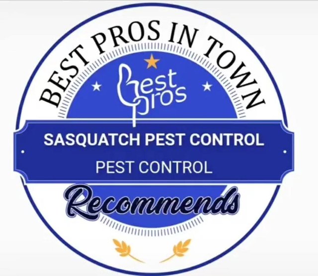 Best Pros in Town recommends badge for Sasquatch Pest Control
