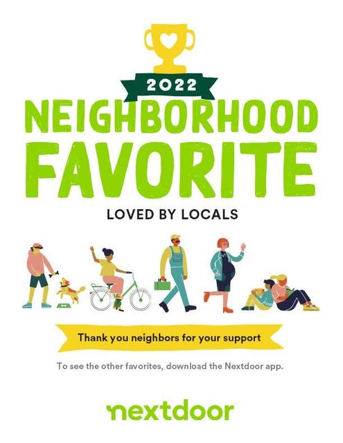Nextdoor 2022 Neighborhood Favorite badge
