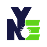 Nye Pest Control — the letters N, Y and E with a beetle across them